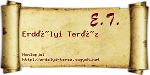 Erdélyi Teréz névjegykártya